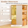 115 cm Computertisch moderner Home-Office-Schreibtisch mit 5 Aufbewahrungsfächern Schreibtisch Natur Bild 3