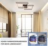ZMH Deckenlampe LED Deckenleuchte Küche - Schwarz Wohnzimmerlampe 24W Schlafzimmerlampe Modern Design Küchenlampe 3000K Warmweiß Flurlampe für küche Schlafzimmer Flur Wohnzimmer Bild 4