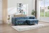 riess-ambiente 3-Sitzer MODERN BAROCK 235cm petrol - Samt, 3-Sitzer, Federkern, Chesterfield, Einzelartikel 1 Teile, Moderner Dreisitzer - ideal f. ein komfortables Wohn- od. Schlafzimmer Bild 3