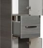 Hochschrank >Abelica I< in Graphit Struktur aus Glas - 30x185,5x33cm (BxHxT) Bild 3