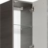 Hochschrank >Abelica I< in Graphit Struktur aus Glas - 30x185,5x33cm (BxHxT) Bild 4