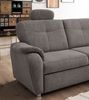 Ecksofa >Elli< Schlaffunktion, Stauraum, Kopfstützen, grau-braun - 264x92x180cm BxHxT Bild 5