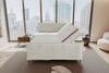 99rooms Vero Plus Boxspringbett 200x200 cm Cordstoff POSO Greige Bild 5