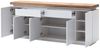 Sideboard >Lisa< in Weiß matt aus Massivholz - 200x81x40cm (BxHxT) Bild 4