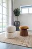 Hocker Nilla / Hampton, Stoff, Gelb, 39 x 42 x 39 cm Bild 3