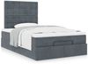 vidaXL Ottoman-Bett mit Matratzen Dunkelgrau 120x190 cm Samt 3313602 Bild 4