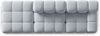 Micadoni Modulares Sofa Bellis 4-Sitzer Links Samt Bluvel Hellblau Bild 3