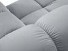 Micadoni Modulares Sofa Bellis 4-Sitzer Links Samt Bluvel Hellblau Bild 5