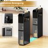 Schmaler Badezimmerschrank mit 2 Schubladen & Taschentuchbox Platzsparender Badschrank Schwarz Bild 4
