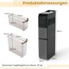 Schmaler Badezimmerschrank mit 2 Schubladen & Taschentuchbox Platzsparender Badschrank Schwarz Bild 2