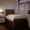 vidaXL Boxspringbett mit Matratze Rosa 120x200 cm Samt 3294627 Bild 4