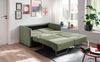 Schlafsofa >Mariya< Liegefläche 120x198 cm, Bezug grün - 147x89x87cm (BxHxT) Bild 3