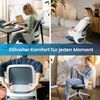 Ergotopia WellBack Bürostuhl Schwarz-Blau - Ergonomisch mit Lordosenstütze & Synchronmechanik Bild 4