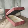 Masseno Boxbett PISA 100x200 cm mit Bonell Matratze und Topper, Einzelbett, Jugendbett, Polsterbett mit Kopfteil, Boxspringbett Bild 4