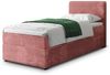 Masseno Boxbett PISA 100x200 cm mit Bonell Matratze und Topper, Einzelbett, Jugendbett, Polsterbett mit Kopfteil, Boxspringbett Bild 3