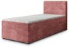 Masseno Boxbett PISA 100x200 cm mit Bonell Matratze und Topper, Einzelbett, Jugendbett, Polsterbett mit Kopfteil, Boxspringbett Bild 2