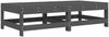 vidaXL Gartenhocker mit Kissen 2 Stk. Grau Massivholz Kiefer 825585 Bild 3