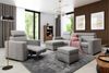 Ecksofa Schlafsofa inkl. Hocker CANTON Stoff Camelia Hellgrau Ottomane Links Bild 4