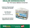 Windhager Sonnensegel Cannes 3x4m cream Sonnenschutz UV-Schutz 50+ Sonnendach Bild 2