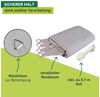 Windhager Sonnensegel Cannes 3x4m cream Sonnenschutz UV-Schutz 50+ Sonnendach Bild 3