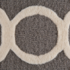 Teppich grau 80x150 cm marokkanisches Muster Kurzflor ZILE Bild 4