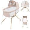 Lionelo Malin Evo Babywiege, Reisebett für Babys mit Matratze, Kinderreisebett, Reisegitterbett, von 0 bis 9 kg, Vordach, Moskitonetz, klappbar, Schaukelsystem, Liegeverstellung, schnelle Montage Bild 4
