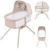 Lionelo Malin Evo Babywiege, Reisebett für Babys mit Matratze, Kinderreisebett, Reisegitterbett, von 0 bis 9 kg, Vordach, Moskitonetz, klappbar, Schaukelsystem, Liegeverstellung, schnelle Montage Bild 5