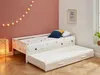 Vente-unique - AEDAN Bett Holz, PlatteHolz, Platte Weiß - B 96 cm x H 56 cm x L 199,7 cm Bild 2