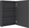 LED Spiegelschrank, Badezimmerschrank Glänzendes Grau 50x13x70 cm Bild 5