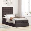 vidaXL Ottoman-Bett mit Matratze Dunkelbraun 90x200 cm Stoff 3313295 Bild 3