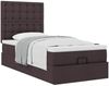 vidaXL Ottoman-Bett mit Matratze Dunkelbraun 90x200 cm Stoff 3313295 Bild 5