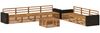 vidaXL Outdoor-Sofagarnitur 8 pcs Natur 79 x 79 x 37 cm 3383122 Bild 2