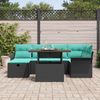 vidaXL Garten-Sofa-Set 7 pcs Schwarz Poly-Rattan 3361249 Bild 3