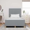 vidaXL Bettgestell mit Kopfteil Hellgrau 120 x 190 cm Stoff 3344634 Bild 3