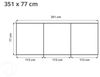 GFP Aluminium Hochbeet KINGSIZE DANIELA - 351 x 77 x 77 cm - Alu natur, Stecksystem, langlebig Bild 5