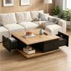 STILVORA Couchtisch Beistelltisch mit Stauraum Wohnzimmertisch mit 3 Schubladen Bild 3