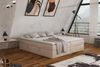 Boxspringbett Schlafzimmerbett ANTONY 140x200cm Stoff Beige inkl. Bettkasten Bild 2