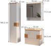 Badmöbel-Set Eden Weiß 3 Teile Vicco Bild 2