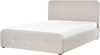 Polsterbett mit Bettkasten hochklappbar RENNES Beige 160x200 cm Bild 5
