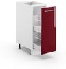 Apothekerschrank Fame-Line Bordeaux Hochglanz 30 cm , AP Marmor Vicco Bild 4