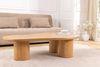 riess-ambiente Couchtisch ORGANIKO 130cm natur - Eiche, Echtholz-Furnier, organische Form (Einzelartikel), Skulpturaler Couchtisch - ideal für Ess- und Wohnzimmer oder TV-Ecke Bild 4