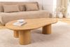 riess-ambiente Couchtisch ORGANIKO 130cm natur - Eiche, Echtholz-Furnier, organische Form (Einzelartikel), Skulpturaler Couchtisch - ideal für Ess- und Wohnzimmer oder TV-Ecke Bild 3