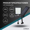 LUXULA LED Solarleuchte Solar-Wandleuchte mit PIR-Sensor, 8 Stunden Lichtzeit, IP44, kaltweiß, LED fest integriert, Tageslichtweiß, kaltweiß Bild 2