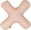 Kissen 2er Set Ohne Muster HESPERIS Bouclé Pastellrosa Bild 4