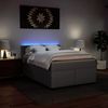 vidaXL Boxspringbett mit Matratze Grau 160x200 cm Kunstleder 3288430 Bild 5