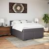 vidaXL Boxspringbett mit Matratze Grau 160x200 cm Kunstleder 3288430 Bild 4