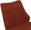 6er-Set Esszimmerstuhl HWC-O48, Küchenstuhl, drehbar Auto-Return, Stoff/Textil Chenille (320g/m²) Öko-Tex ~ rotbraun Bild 5