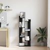 vidaXL Bücherregal Schwarz Eichen-Optik 48 x 25,5 x 140 cm 862681 Bild 4