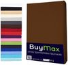 Buymax Spannbettlaken 2-er Set, Doppelpack, Bettlaken, Jersey 100% Baumwolle, Gummizug: rundum, (2 Stück), Pflegeleicht und Atmungsaktiv in Verschiedenen Farben und Größen Bild 2