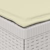 vidaXL 1-Sitzer Garten-Sofa mit Kissen Rattan-Look PP Weiß 8011824 Bild 5